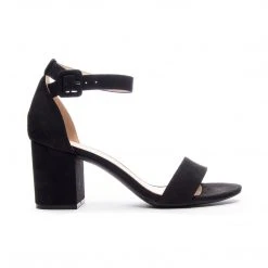 Piper & Scoot Chinese Laundry: Jody Block Suede Heel In Black Shoes