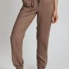 Piper & Scoot The Junie Drawstring Jogger In Cocoa Bottoms + Jumpsuits