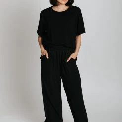 Piper & Scoot Bottoms + Jumpsuits The Pearson Trouser In Black