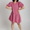 Piper & Scoot The Himmler Asymmetrical Dress In Mauve Dresses