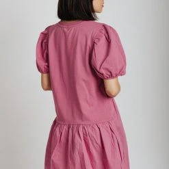 Piper & Scoot The Himmler Asymmetrical Dress In Mauve Dresses