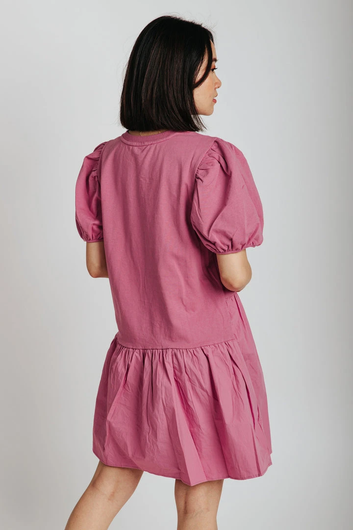 Piper & Scoot The Himmler Asymmetrical Dress In Mauve Dresses