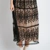 Piper & Scoot The Aimee Lace Detail Skirt In Black