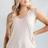 Piper & Scoot The Arna Soft Tank In Shell Tops
