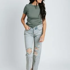 Piper & Scoot Free People: Bren Boyfriend Jeans In Sunbleached