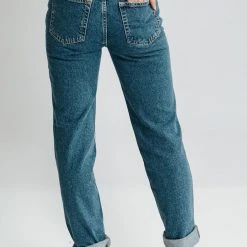 Piper & Scoot Free People: The Lasso Jean In Sapphire Bottoms + Jumpsuits