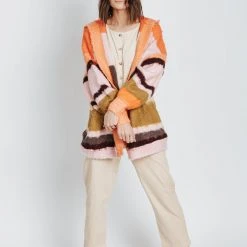 Piper & Scoot Free People: Dream Team Cardi In Desert Coral