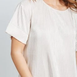 Piper & Scoot Dresses The Arabella Shimmer Tiered Dress In Cream