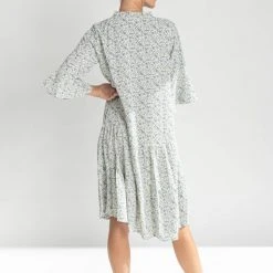 Piper & Scoot The Molly Ditsy Floral Dress In Blue