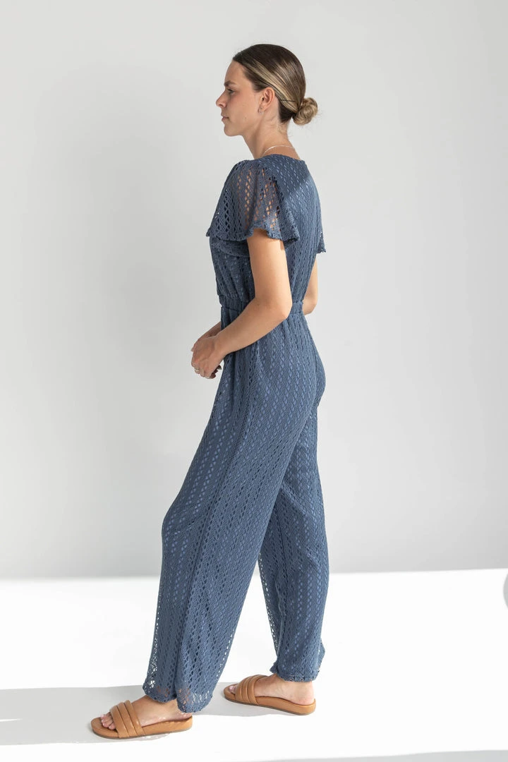 Piper & Scoot The Brampton Detail Jumpsuit In Midnight Bottoms + Jumpsuits