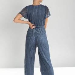 Piper & Scoot The Brampton Detail Jumpsuit In Midnight Bottoms + Jumpsuits