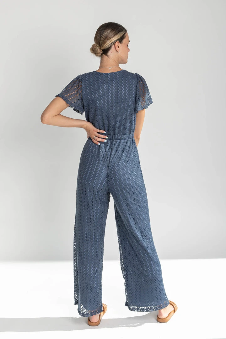 Piper & Scoot The Brampton Detail Jumpsuit In Midnight Bottoms + Jumpsuits