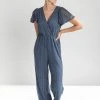 Piper & Scoot The Brampton Detail Jumpsuit In Midnight Bottoms + Jumpsuits