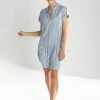 Piper & Scoot Dresses The Garth V-Neck Dress In Light Blue