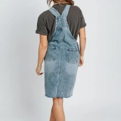 Piper & Scoot Dresses The Higgins Jumper Dress In Denim