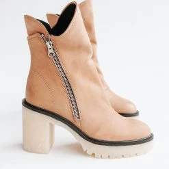 Piper & Scoot Free People: Jack Zip Boot In Spiced Chai