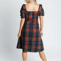 Piper & Scoot The Holiday Plaid Dress In Midnight