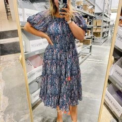 Piper & Scoot Dresses The Adley Belted Detail Dress In Navy