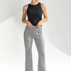 Piper & Scoot The Azlynn Wide Leg Trouser Pant In Grey
