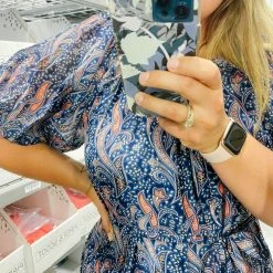 Piper & Scoot Dresses The Adley Belted Detail Dress In Navy