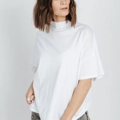 Piper & Scoot Free People: Fearless Tee In Painted White