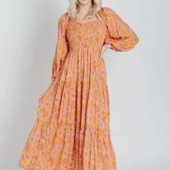 Dresses Piper & Scoot: The Santorini Sweetheart Floral Dress In Pink