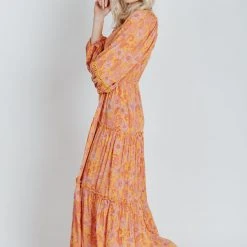 Dresses Piper & Scoot: The Santorini Sweetheart Floral Dress In Pink