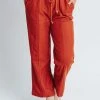 Piper & Scoot Bottoms + Jumpsuits The Woods Textured Trouser In Rust