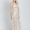 Piper & Scoot Dresses The Berkley Floral Detail Dress In Beige