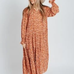 Piper & Scoot The Madrigal Floral Dress In Poppy