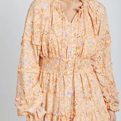 Piper & Scoot The Eloise Tassel Maxi Dress In Orange Dresses