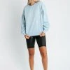 Piper & Scoot Tops The Peace On Earth Sweatshirt In Baby Blue