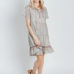 Piper & Scoot The Musgraves Paisley Dress In Sage