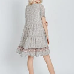 Piper & Scoot The Musgraves Paisley Dress In Sage