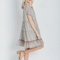 Piper & Scoot The Musgraves Paisley Dress In Sage
