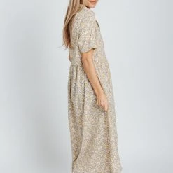 Piper & Scoot The Heidi Collar Dress In Ivory Dresses