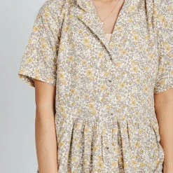 Piper & Scoot The Heidi Collar Dress In Ivory Dresses