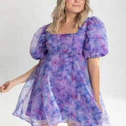 Piper & Scoot Dresses The Nina Detail Dress In Indigo Multi