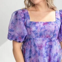 Piper & Scoot Dresses The Nina Detail Dress In Indigo Multi