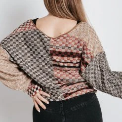 Piper & Scoot Free People: Ready Set Go Cardi In Toffee Combo