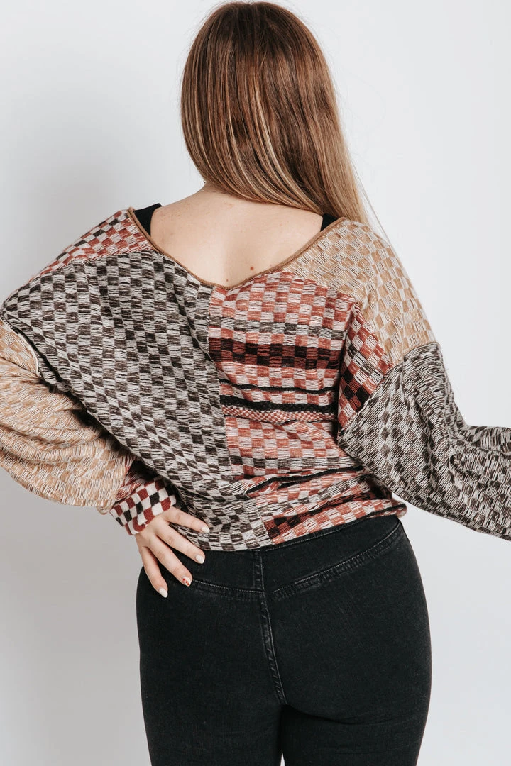 Piper & Scoot Free People: Ready Set Go Cardi In Toffee Combo
