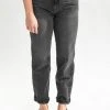 Piper & Scoot Free People: Pacifica Straight Leg Jean In Worn Black