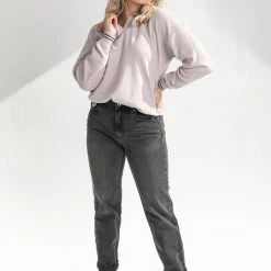 Piper & Scoot The Tove Collared Top In Lavender Tops