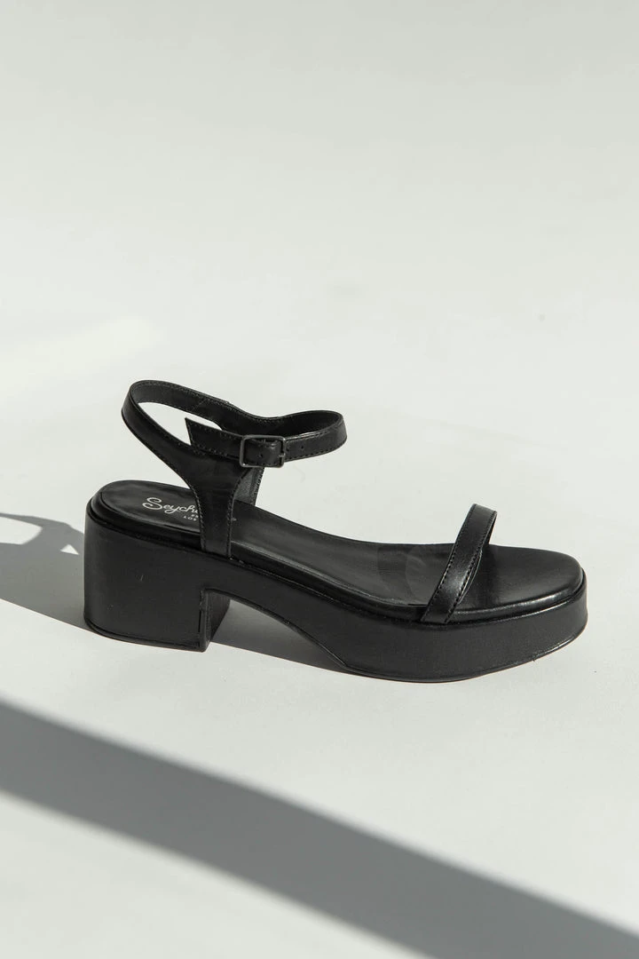 Piper & Scoot Seychelles: Rest Assured Sandal In Black Shoes