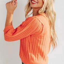 Piper & Scoot Free People: Sloane Cardi In Coral Clay