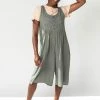 Piper & Scoot The Gerard Button Jumpsuit In Olive Bottoms + Jumpsuits