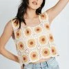 Piper & Scoot Tops The Cardenas Crochet Top In Taupe