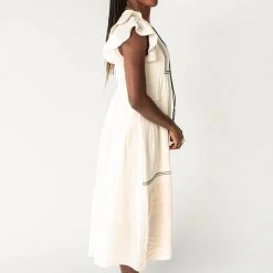 Piper & Scoot The Jennings Tassel Dress In Natural Dresses