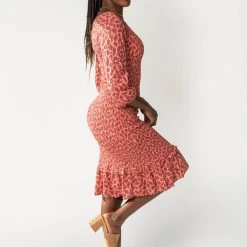 Dresses Piper & Scoot: The Arvy Smocked Midi Dress In Pink