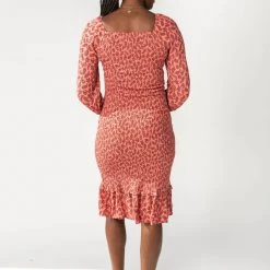 Dresses Piper & Scoot: The Arvy Smocked Midi Dress In Pink
